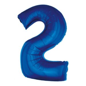 Dieser XL Zahl 2 Folienballon in Blau ist die ideale Ergänzung für deine Raum Dekoration für die Geburtstagsparty. Er ist heliumgeeignet.