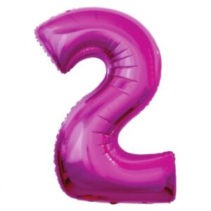 Dieser XL Zahl 2 Folienballon in Pink ist die ideale Ergänzung für deine Raum Dekoration für die Geburtstagsparty. Er ist heliumgeeignet.