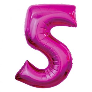 Dieser XL Zahl 5 Folienballon in Pink ist die ideale Ergänzung für deine Raum Dekoration für die Geburtstagsparty. Er ist heliumgeeignet.