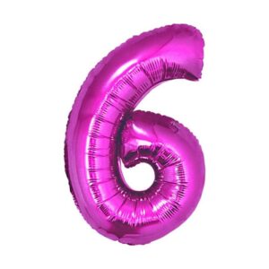 Dieser XL Zahl 6 Folienballon in Pink ist die ideale Ergänzung für deine Raum Dekoration für die Geburtstagsparty. Er ist heliumgeeignet.
