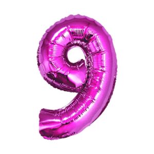 Dieser XL Zahl 9 Folienballon in Pink ist die ideale Ergänzung für deine Raum Dekoration für die Geburtstagsparty. Er ist heliumgeeignet.