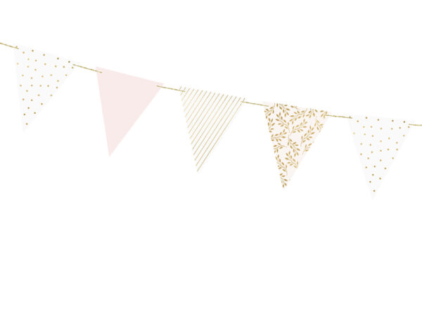 Bunte Wimpelkette aus Papier für fröhliche Dekorationen. Perfekt für Geburtstage, Hochzeiten und andere festliche Events. Lass deine Kreativität erstrahlen!