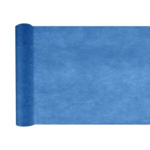 Frischer blauer Tischläufer - Leichtigkeit und Stil für deine Tischdekoration! Langlebiges Vliesmaterial, 10 Meter lang, 30 cm breit.