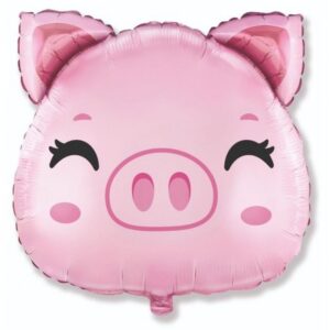 Der Folienballon Schwein ist das Highlight deiner Bauernhof-Party. Mit einer Grösse von 60 cm ist er eine ideale Ergänzung für deine Partydeko.