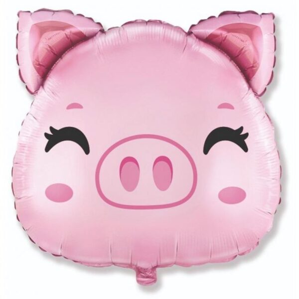 Der Folienballon Schwein ist das Highlight deiner Bauernhof-Party. Mit einer Grösse von 60 cm ist er eine ideale Ergänzung für deine Partydeko.