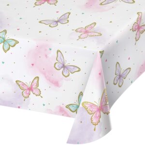 Verwandle deinen Esstisch in ein zauberhaftes Schmetterlingsparadies mit der Papier-Tischdecke zauberhafte Schmetterlinge. Ideal für besondere Anlässe.