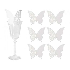 Setze elegante Akzente bei deinem Event mit unseren Schmetterlings-Platzkarten. Ideal für feierliche Anlässe wie Geburtstage, Taufe, Kommunion als Deko.