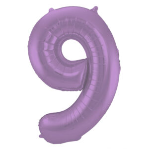 Lass deine Party mit dem XL Folienballon in der Zahl "9" und der eleganten Farbe Matt Lila strahlen. Ideal für Geburtstage, Jubiläen und mehr.