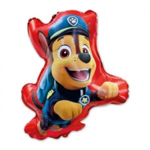 Folienballon Paw Patrol Chase perfekt für Kindergeburtstage oder eine Kinderparty. Grösse ca. 56x68 cm. Einfaches Befüllen dank integriertem Ventil.