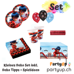 Mach Deinen Geburtstag zu einem Miraculous-Erlebnis mit unserem Ladybug Party Tisch Deko Set. Inkl. Tipps und Spielideen für eine aufregende Party.