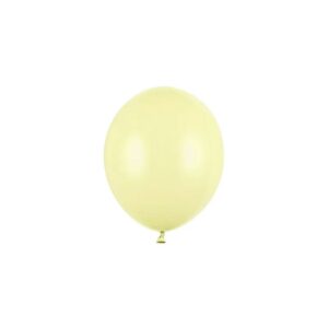 Dieser Pastell Luftballon in Gelb hat einen Durchmesser von 12cm und besteht aus Latex. Dieser Luftballon ist Heliumgeeignet.