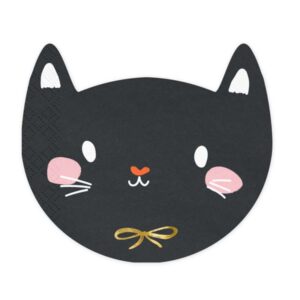 Ergänze deine Feier mit den charmanten "Serviette Katze Schwarz". Perfekte Begleiter für Kindergeburtstage, Halloween oder Hexenpartys.