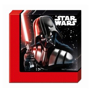Erlebe die dunkle Seite der Macht mit den 2-lagigen Star Wars Galaxy Serviette, featuring Darth Vader. Ideal für Partys und Events. 33 x 33 cm.