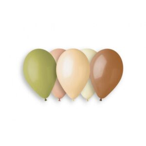 Erwecke deine Feier zum Leben mit unserem Luftballon-Set in Boho Naturfarben. Fünf harmonische Farben, ideal für Taufen, Geburtstage und mehr.