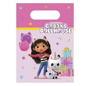Entdecke die zauberhaften Gabby's Dollhouse Papier-Geschenktüten – das Highlight für deinen Kindergeburtstag, nachhaltig und wunderschön!