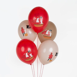 Hebe deine Piratenparty mit unserem 5-teiligen Luftballon-Set von My Little Day auf das nächste Level! Ideal für deine Raumdekoration.