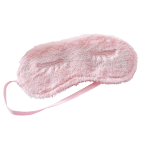 Beschenke deine Gäste mit unserer flauschigen rosa Schlafmaske – ideal für Pyjama Partys und als süsses Giveaway als Erinnerung an die Party!