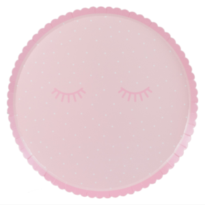 Verzaubere deine Gäste mit unseren rosa Papptellern für Beauty Pyjama Partys – süss und praktisch, perfekt für die Mädchen Geburtstagsparty!
